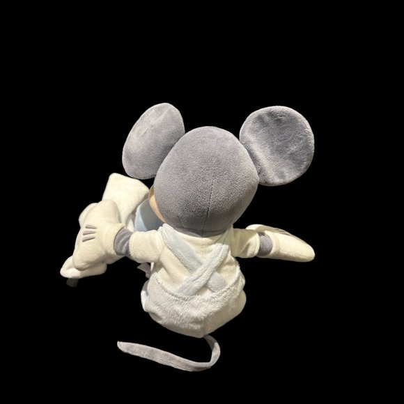 Mickey Mouse 14" Disney Store Exclusive Plush Blue/Gray Baby Romper Blanket - Picture 3 of 7